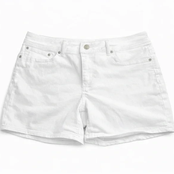 Seven7 White High-Rise Denim Shorts - Picture 2 of 6